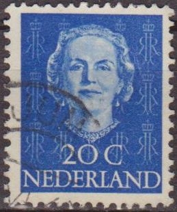 Holanda 1949 Scott 311 Sello Reina Juliana 20c usado Stamps Netherlands Holland Hollande Olanda 